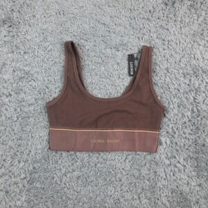 Lounge Loungerie Bralette Womens Medium Chocolate Brown Wireless NWT